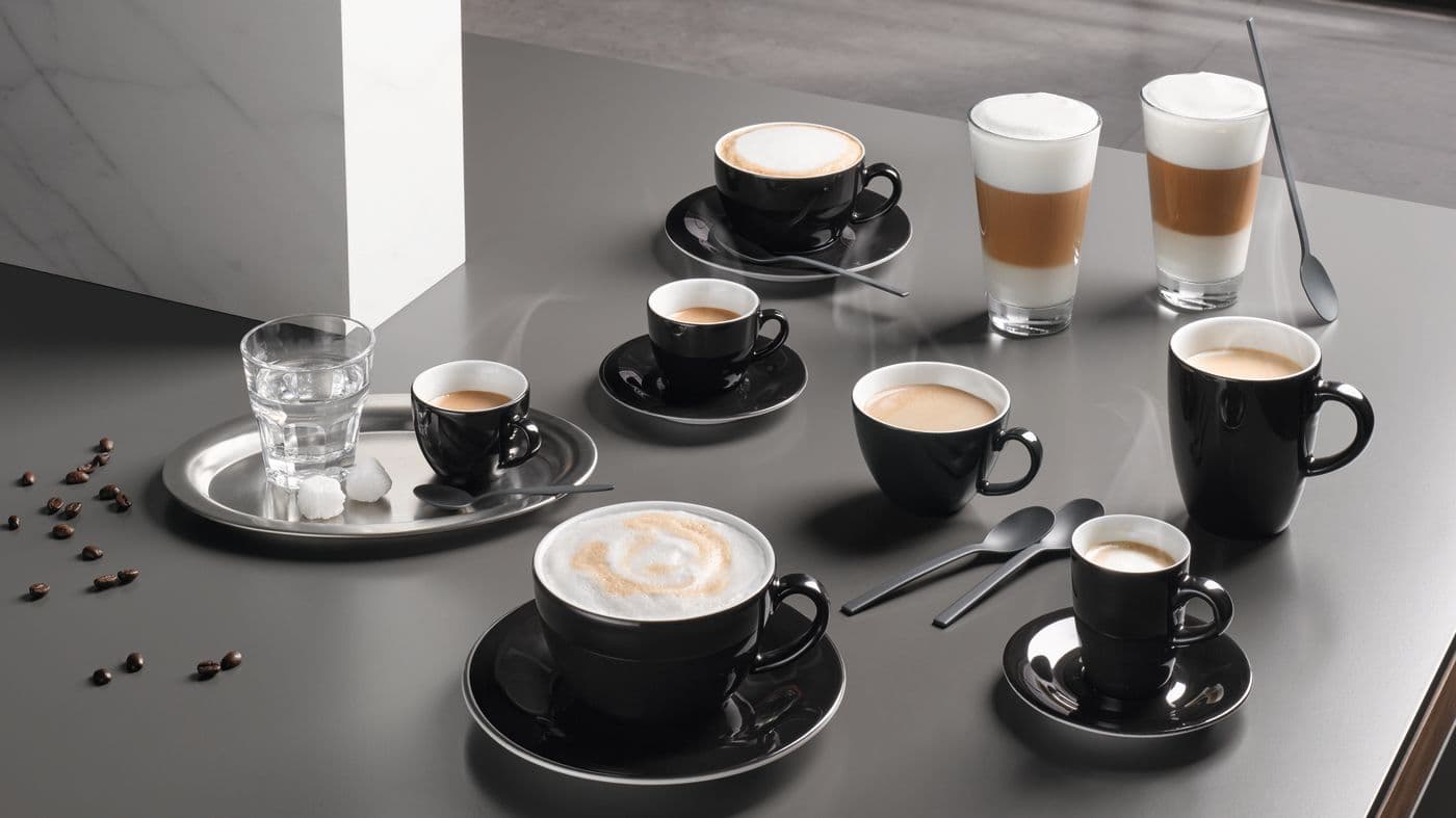 ## Up to 20 different coffee and tea varieties can be made using the coffee machine! - Desktop Banner