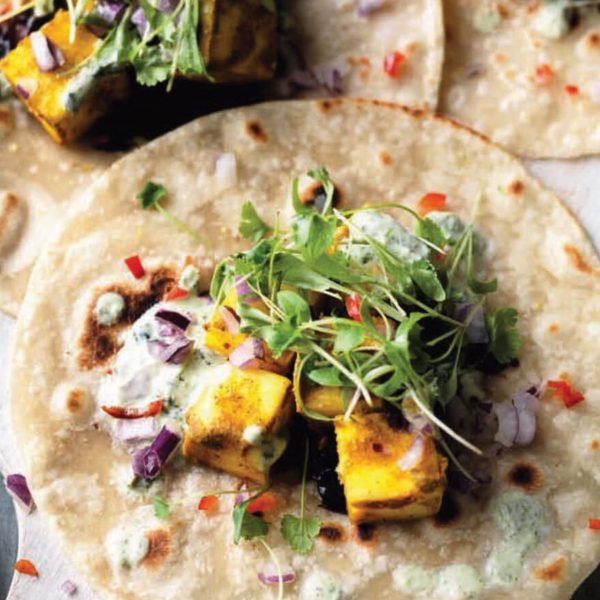 Spicy Charred Paneer Tacos